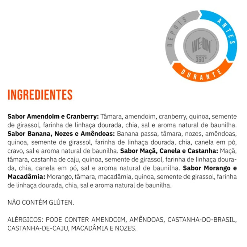 Energy Bars + - Sabor Amendoim e Cranberry - Suplemento em barra