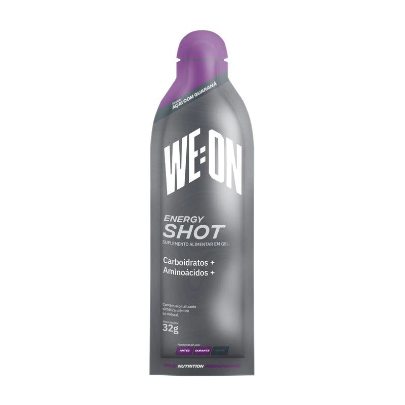 Energy Shot - Sabor Açaí com Guaraná - Sem cafeína - Suplemento em gel